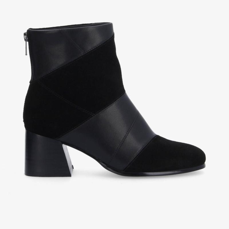 SKARA PATCH BOOTS W - SUEDE/NAPPA - BLACK